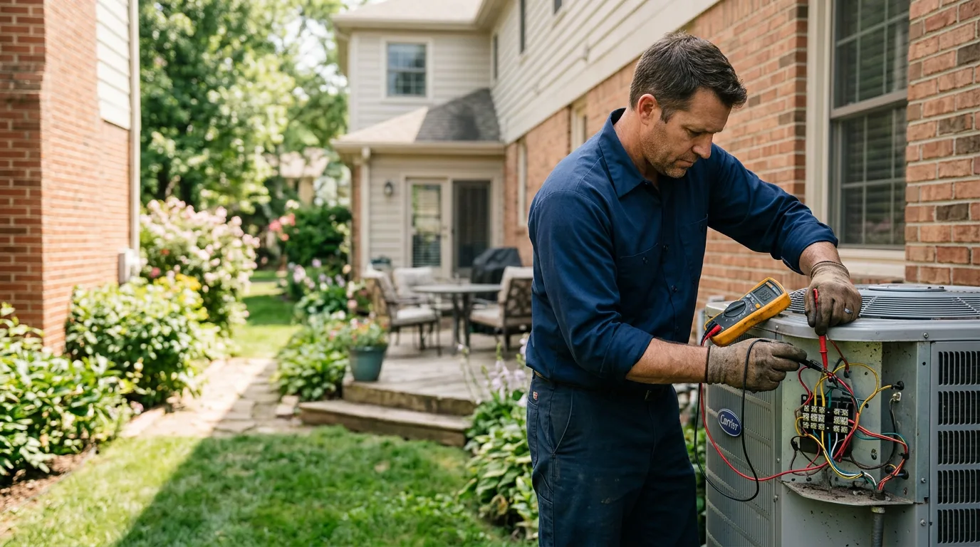 HVAC technician working near Jones, OK